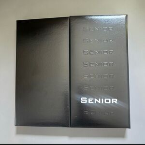 “Senior” graduating black photo album.